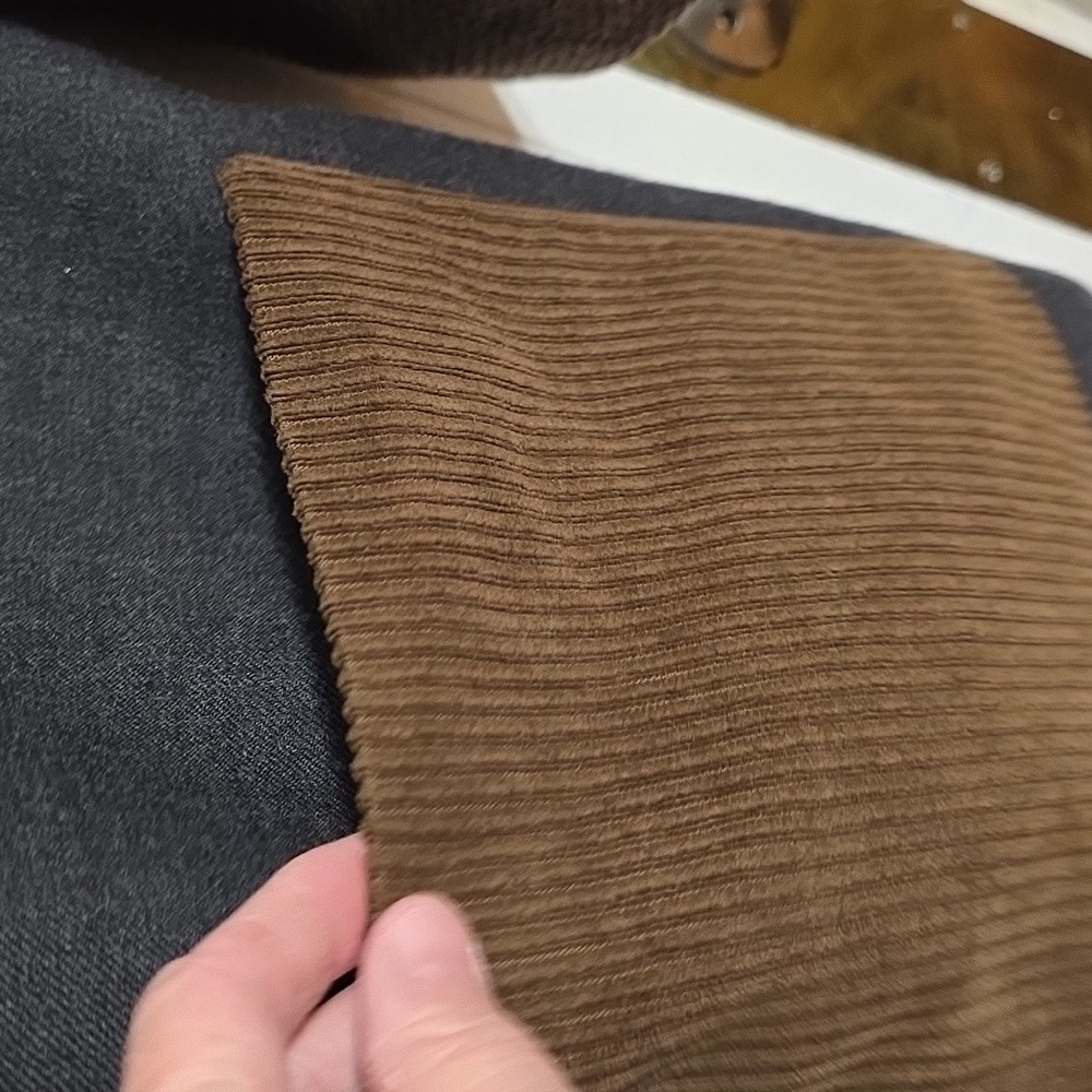 VTG Kim Bolton Womens Wool Jacket Blazer W/Cotton Corduroy Earthtones Sz 12 EUC - Picture 5 of 10